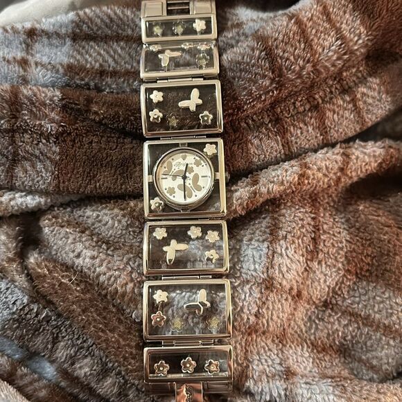 Brighton Gainesville Butterflies Bracelet Lucite Watch - Picture 1 of 8